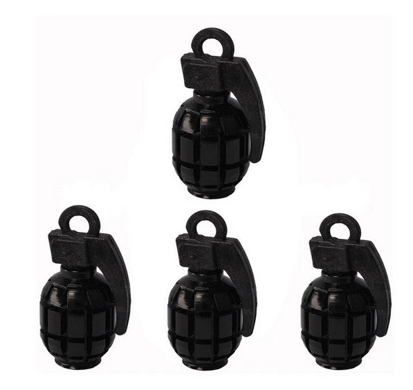 4-piece car tire valve cover rod air dust cover dustproof gray bomb suitable for VW