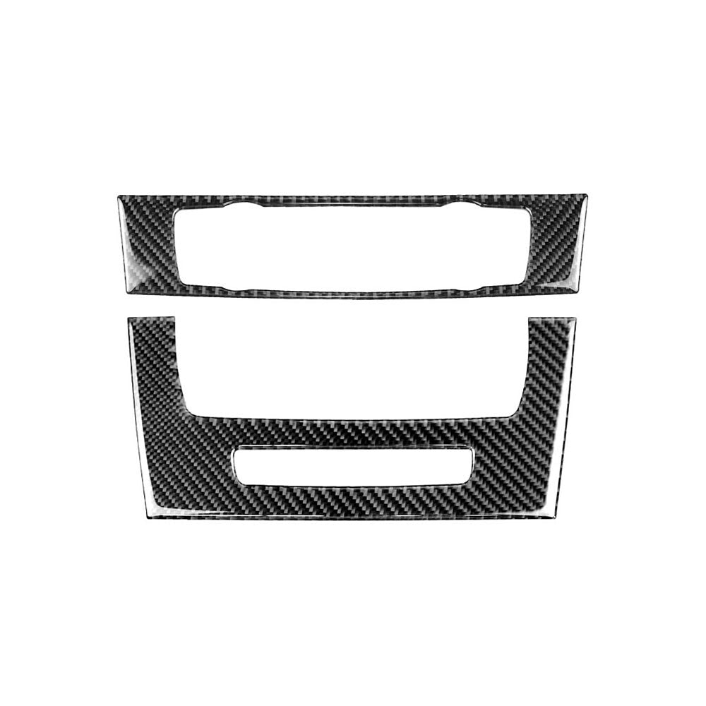2x carbon fiber air conditioning output trim for BMW 3 Series E90 2005-2012