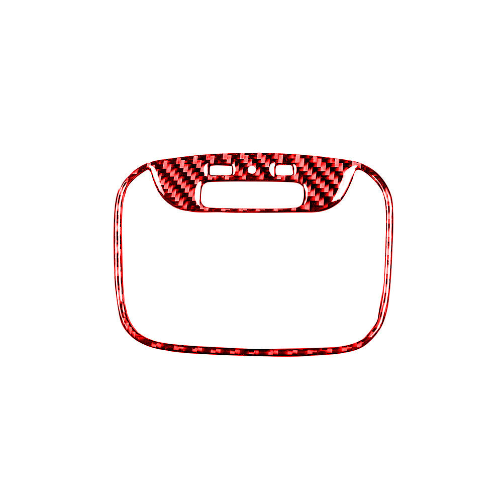 Red carbon fiber roof light panel cover trim is suitable for the for Mitsubishi Lancer. (08-15)