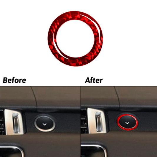 Red Carbon Fiber Glove Trim Switch For Land for Range Rover Sport 2014-17