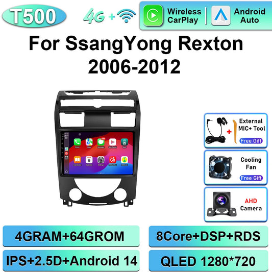 for SsangYong for Rexton Y250 II 2006-2012 CarPlay Car Radio GPS Stereo Video Player