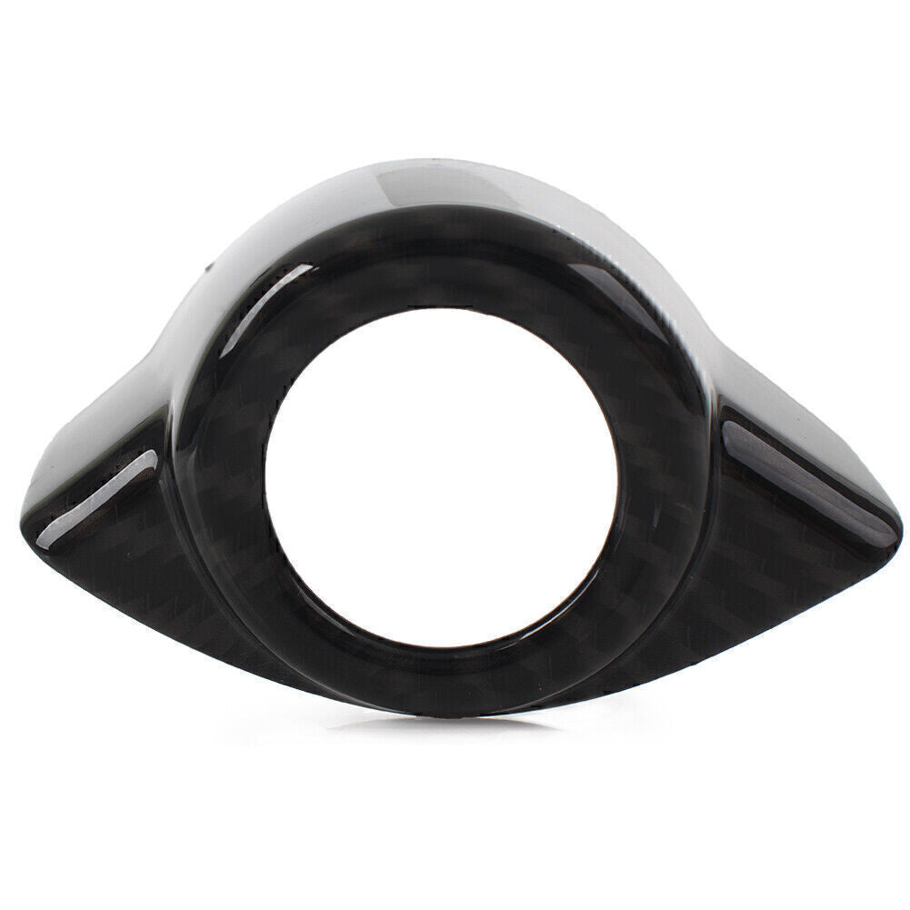 Carbon Fiber Look Engine Ignition Button Cover Trim Fit for Alfa Romeo Giulia 17-18