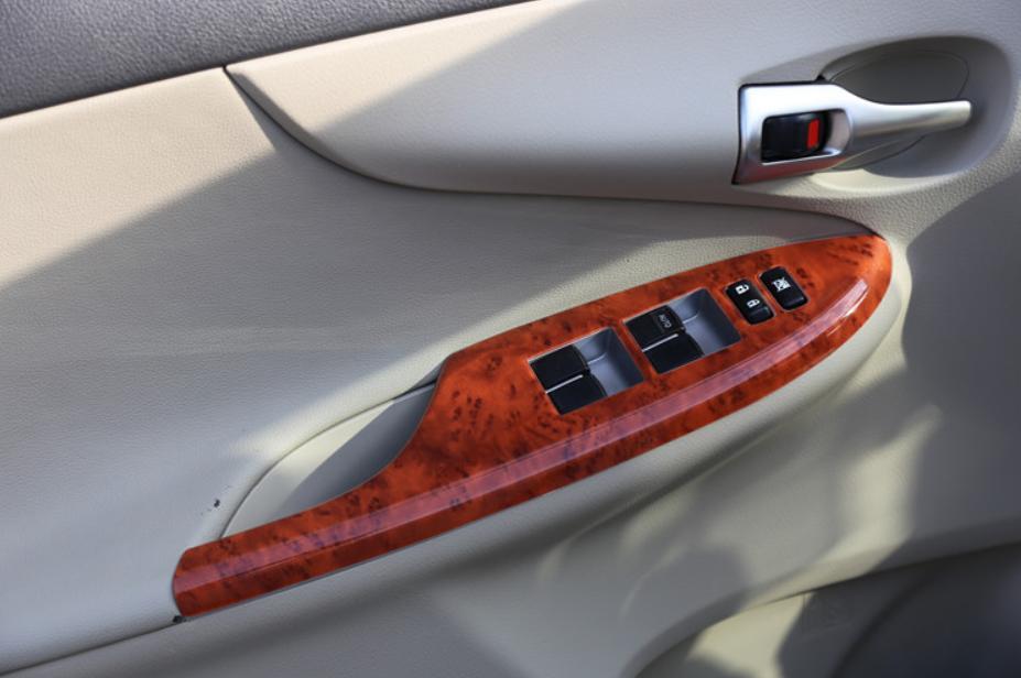 for Toyota for Corolla 2009-2013 Peach Wood Grain Window Lift Lock Switch Panel Trim