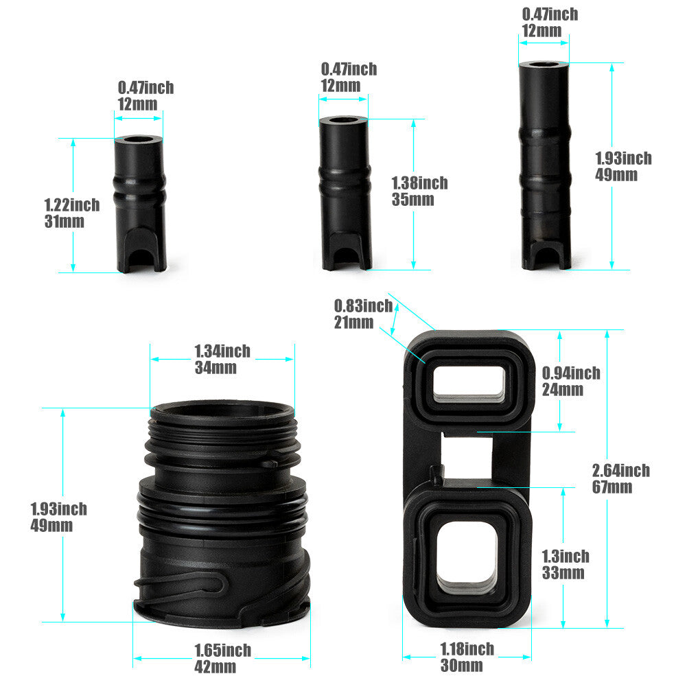 6x Valve Body to Case Sleeve Seal kit Mechatronic Kit for BMW 6HP19 6HP21 US