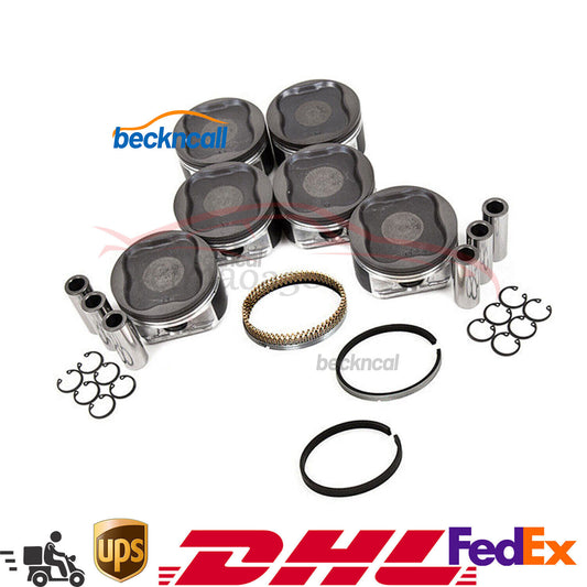 Engine Pistons w/ Rings fit 2003-2009 for Toyota 4Runner FJ Cruiser Tacoma 4.0 1GRFE