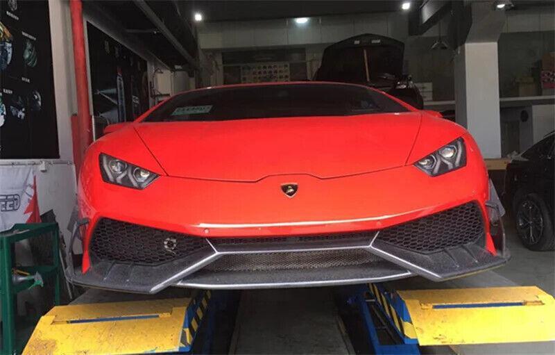Carbon fiber front lip splitter diffuser bumper for Lamborghini for Huracan LP610 LP580