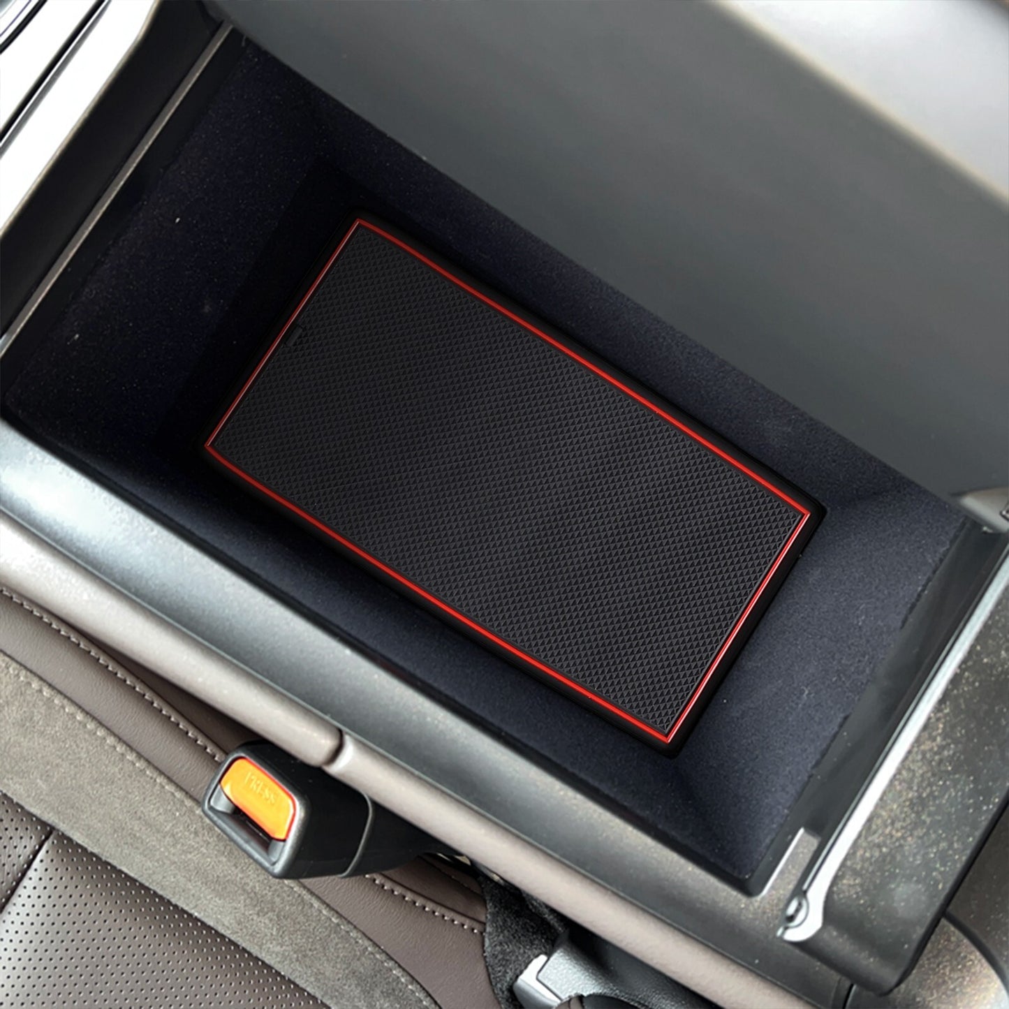 Anti-slip Car Gate Slot Mat for Lexus RX 2023 Cup Pad Interior Accessories RED