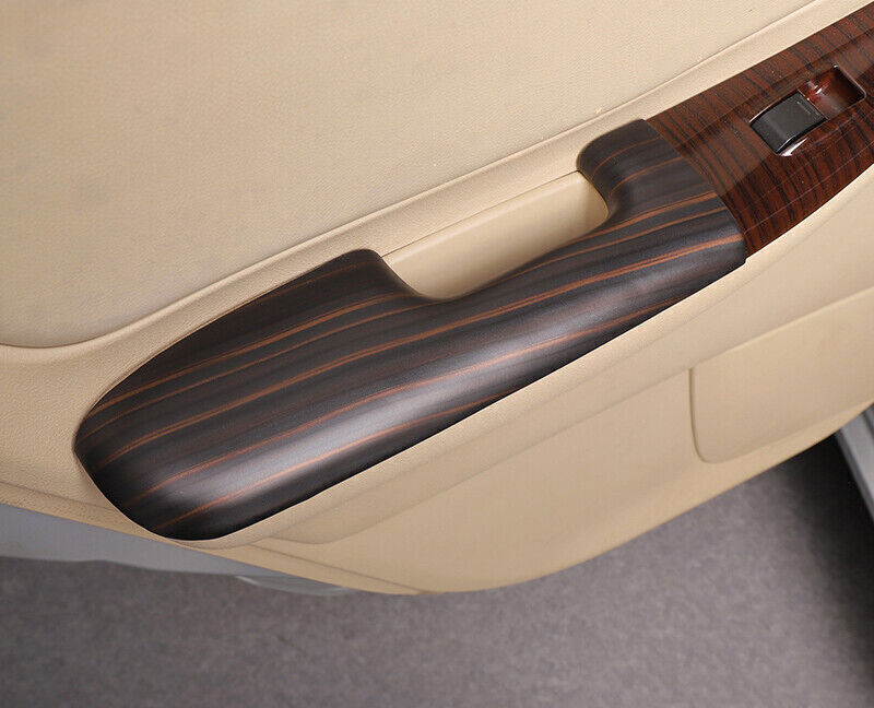 4X Wood Grain Interior Door Armrest Panel Trim Cover for Toyota for Corolla 03-2008