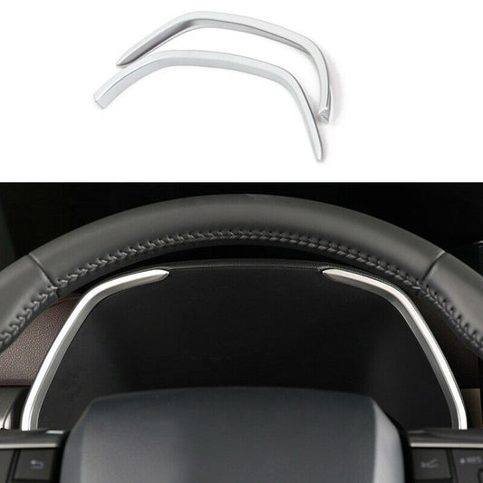 2X Silver Dashboard Instrument Strips Cover Trim for Toyota Highlander 2020-2023