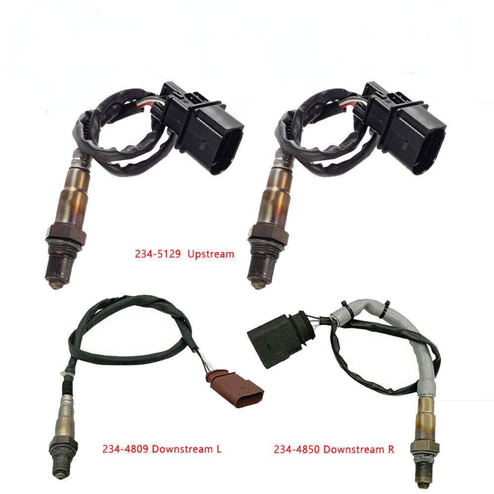 4PCS Oxygen Sensor O2 for VW Touareg 2004-2006 3.2L V6 Upstream Downstream NEW