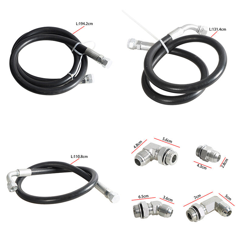 06-10 Duramax Transmission Cooler Lines Hoses Set for Chevy for GMC 6.6L Allison