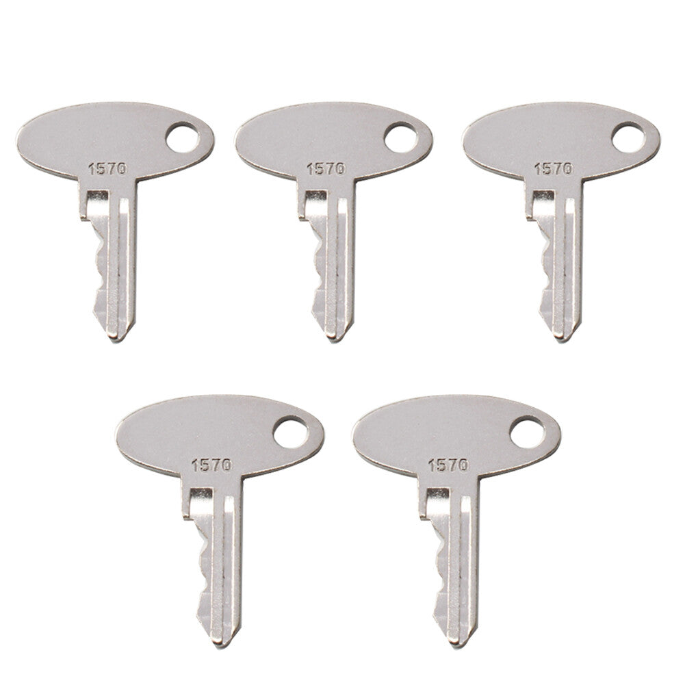 5pcs Ignition Keys 1570 Fit for Ford Shibaura Terramite Yushin Tractor Equipment