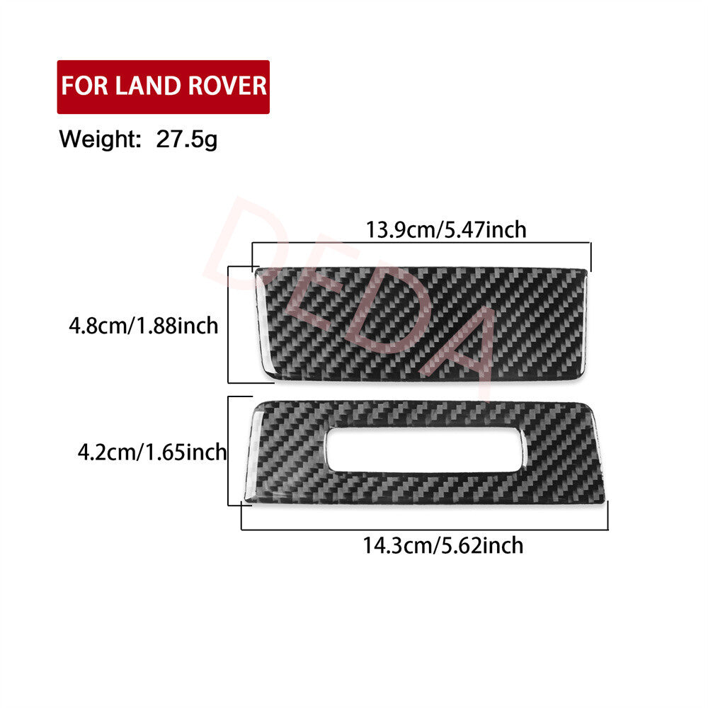 Carbon Fiber Rear Air Condition Switch Trim for Land Rover Discovery Sport 15-19