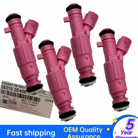 4PCS Fuel Injector For 11-17 for Hyundai for Elantra for Kia Forte Soul 1.8L 2.0L 353102E400