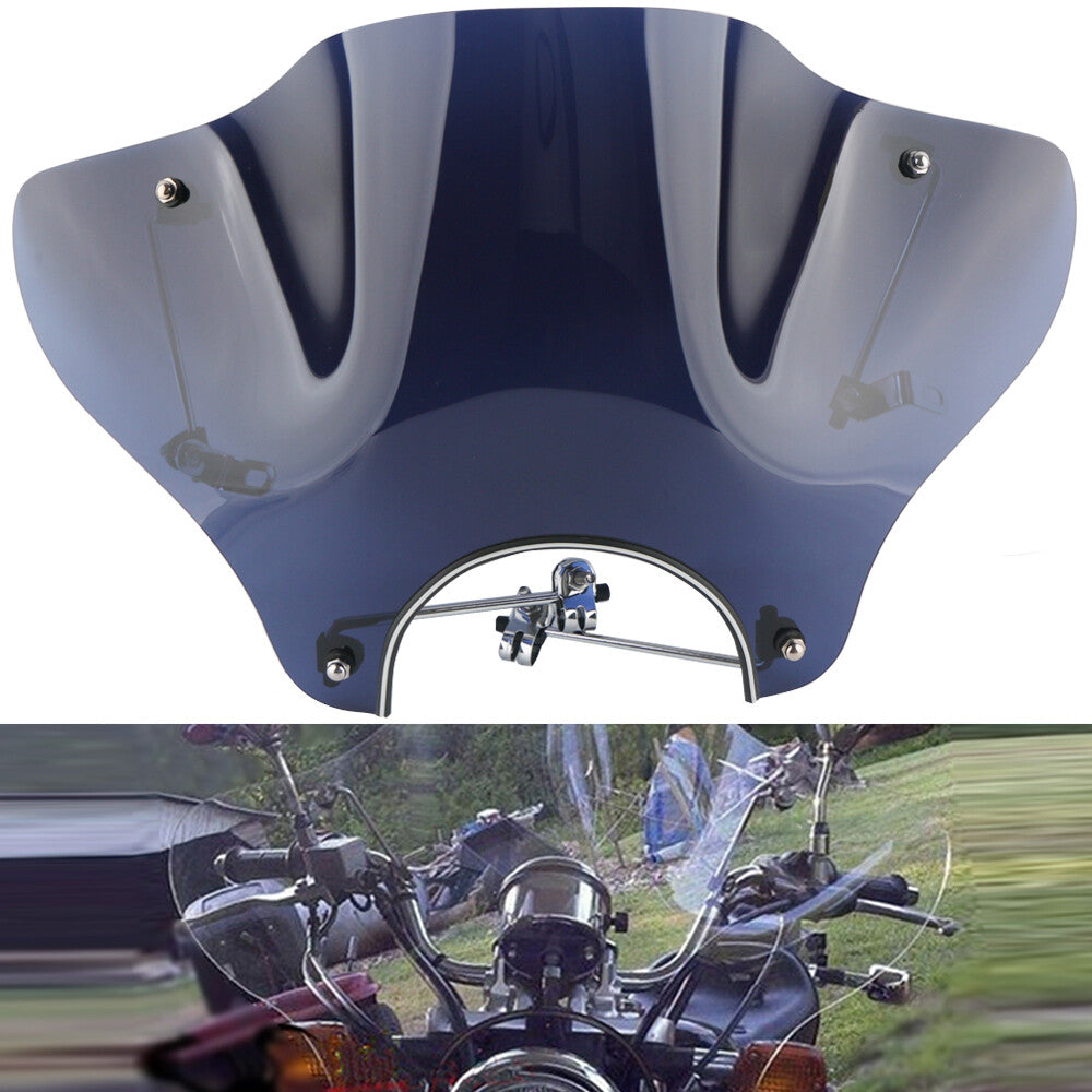 Motorcycle windshield mounting kit for Harley-Davidson Cruiser and for Honda GM