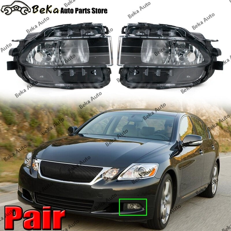 One pair of front fog lights suitable for LEXUS GS series 2006-2011 GS300 GS350 GS430 GS460 GS450H.