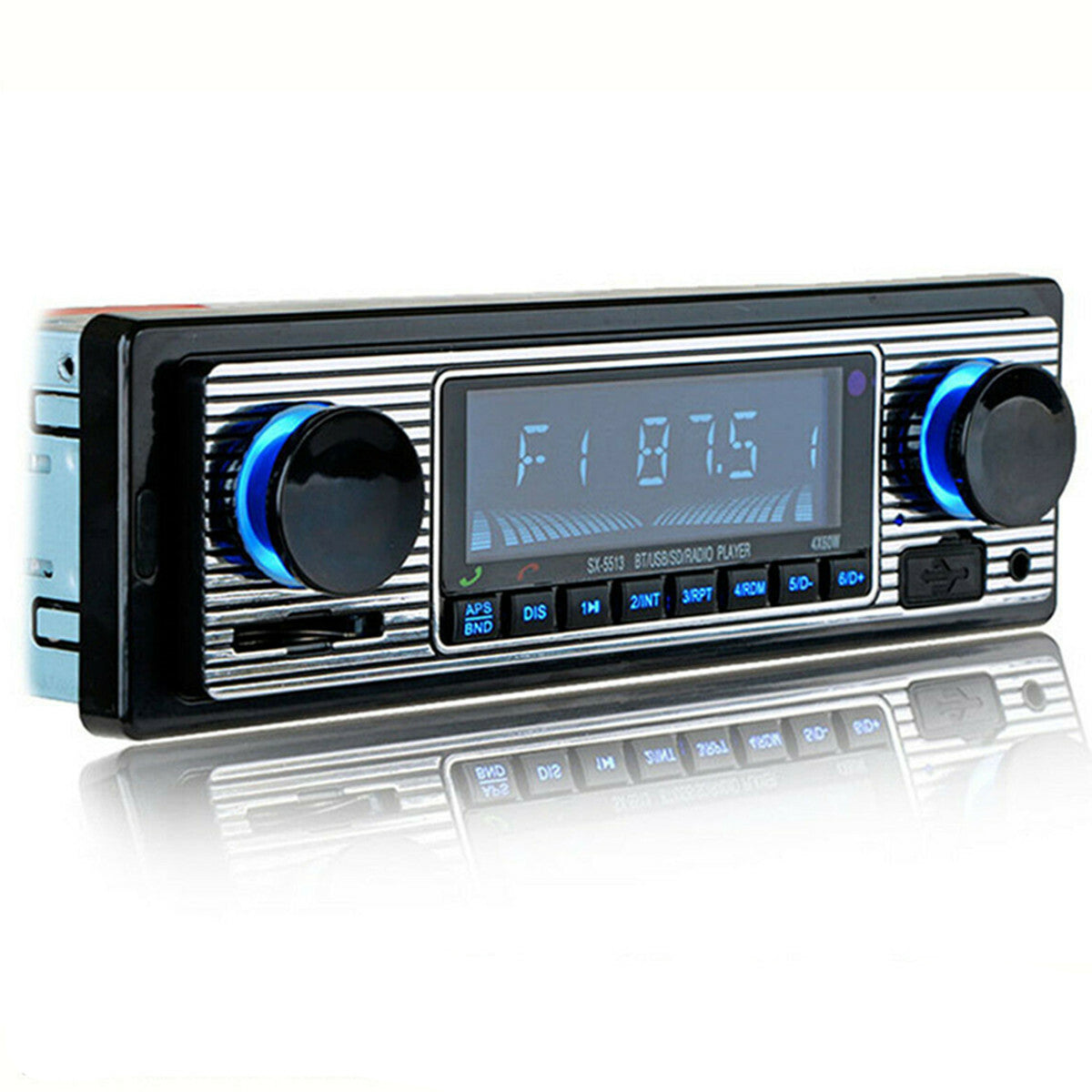 Car MP3 Stereo Radio Player In-Dash Bluetooth 4-CH Output FM USB AUX In Remote