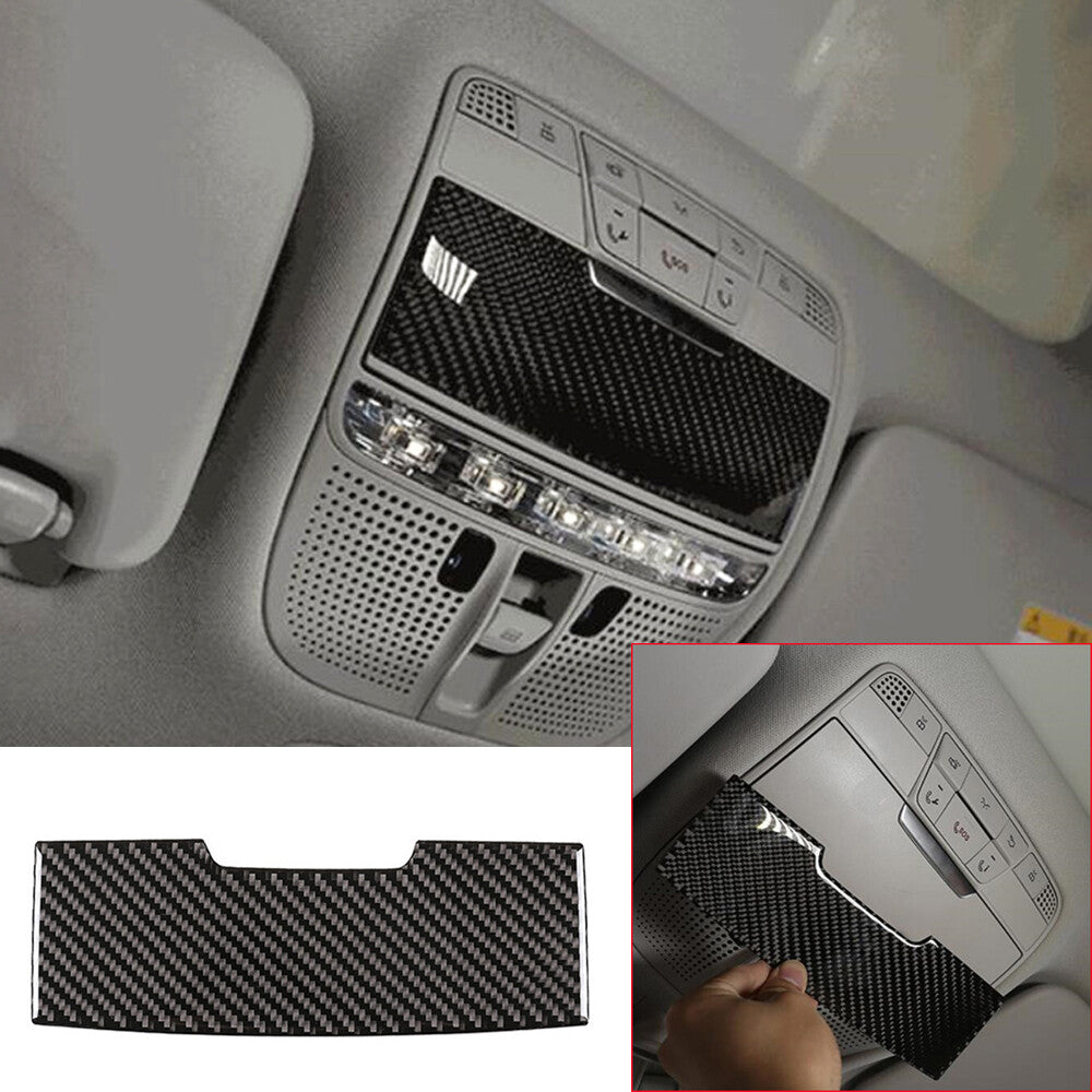 Carbon Fiber Reading Light Sun Glasses Case Trim for Benz C GLC Class W205 2015+