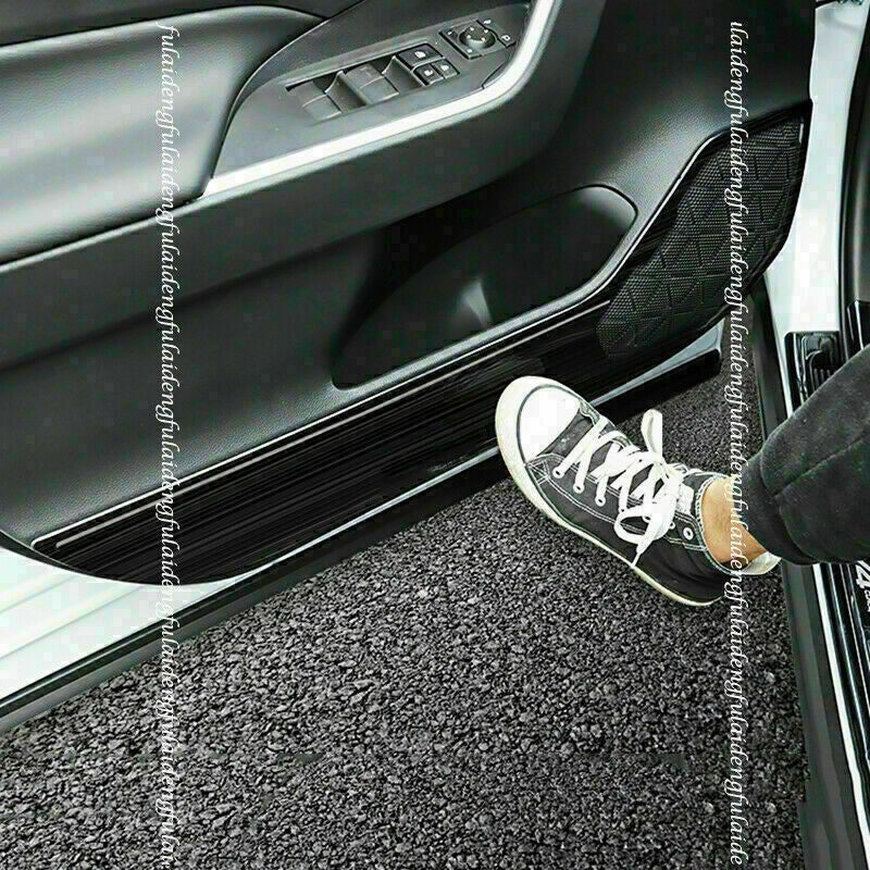 for Toyota RAV4 2019-2024 Black Inner Side Door Anti-Kick Panel Guard Cover Trim