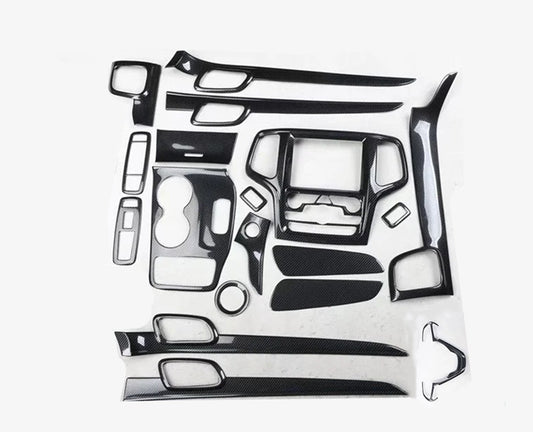 for Jeep Grand Cherokee 2014-2019 Carbon Fiber Interior Kit Cover Trims Decorate