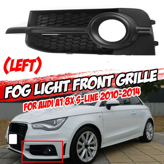 Left Front Fog Light Grille Cover Trim Grill for AUDI A1 8X S-Line 2010-2014