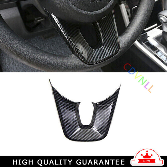 Car Steering Wheel U Type Cover Trim 1 for Kia K3 Forte 2019-2022 Carbon Fiber