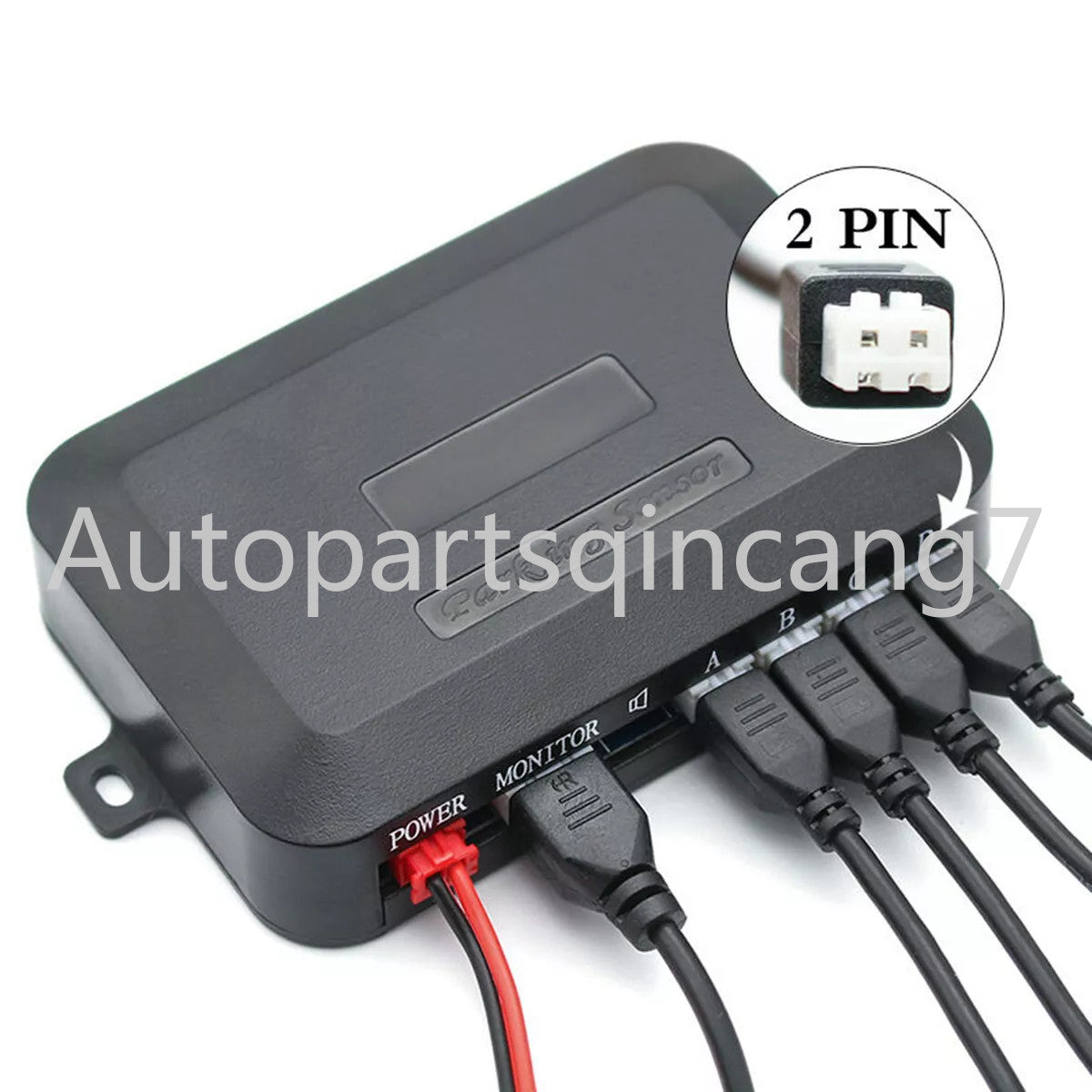 4 Parking Sensors Car Reverse Backup Rear Buzzer Radar System Kit Sound Alarm