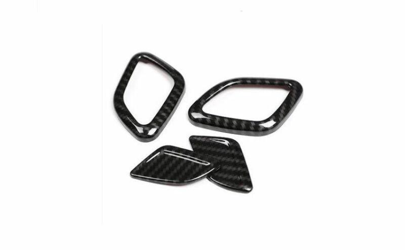 for BMW 3 Series G20 2019-2021 Carbon Fiber for Seat Headrest Button Ring Cover Trim