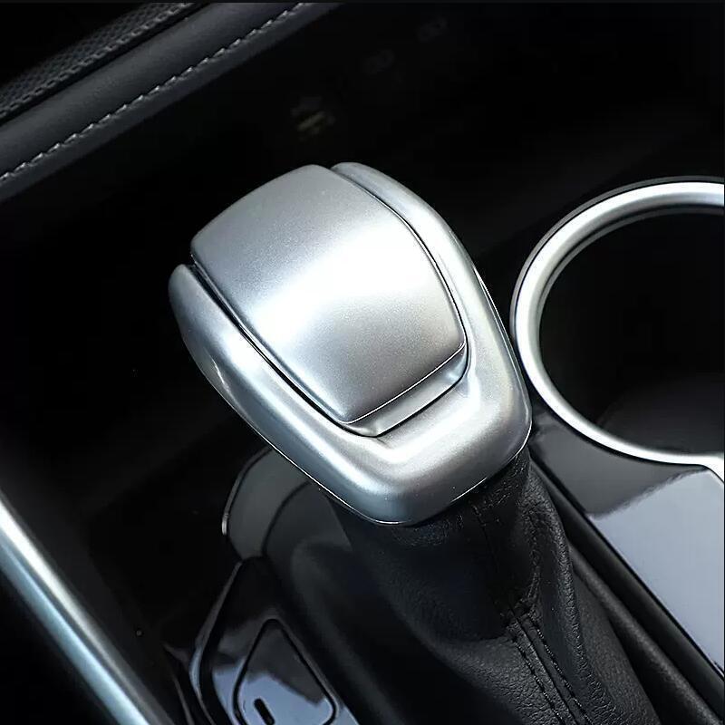 Matte silver Gear Shift Knob Cover Trim 2P for Toyota Grand Highlander 2024-2025