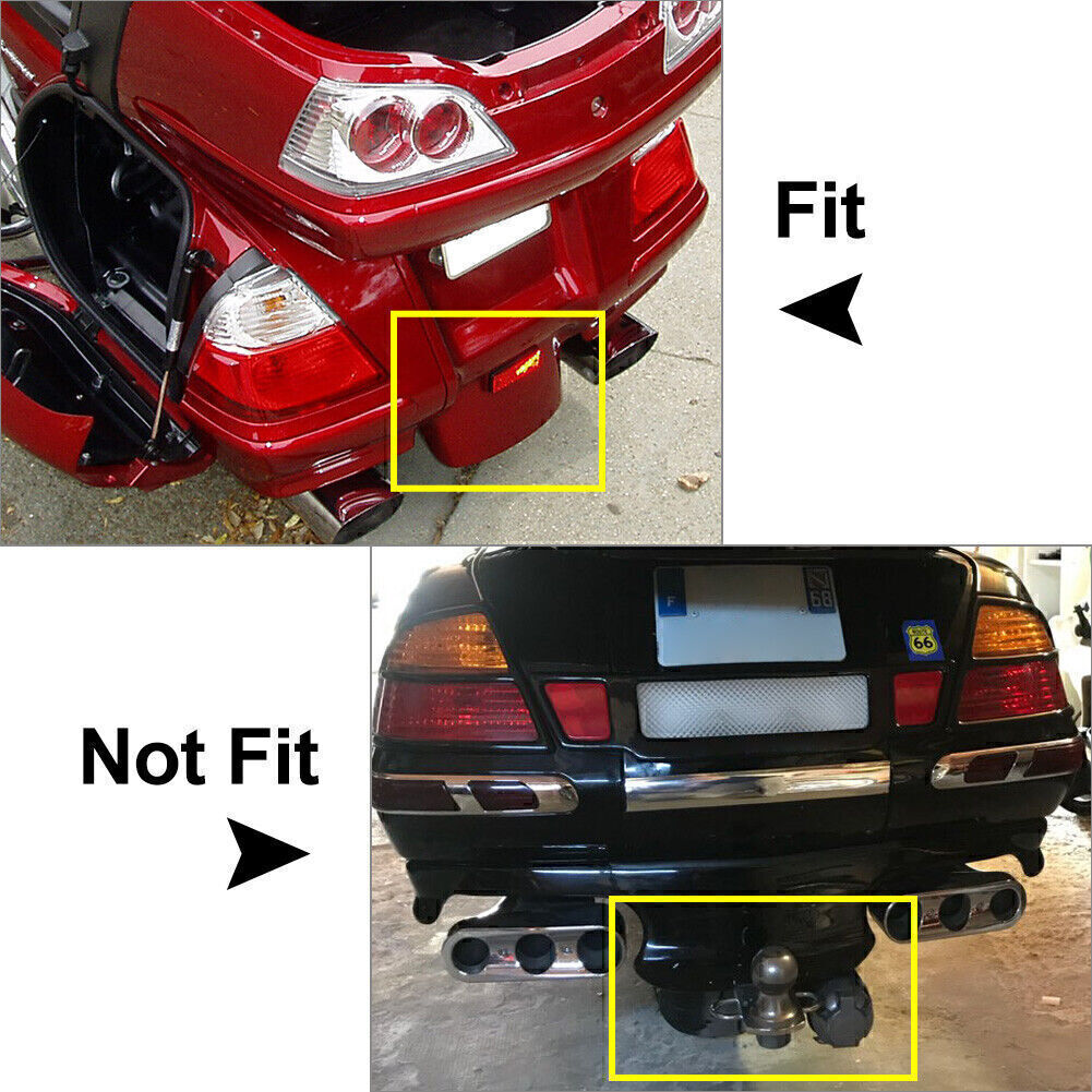 R¨¹ckseite Fender Trimmen Abdeckung Chrom Gold F¨¹r Hondawing GL1800 2006-2011