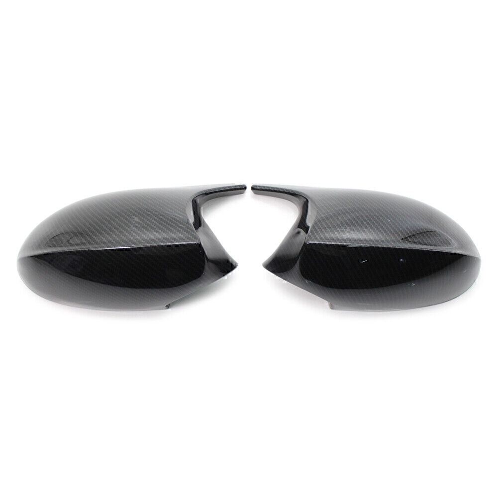 for BMW E90 E91 335xi 328i 328xi 2x Carbon Fiber Rear View Mirror Cover Trim