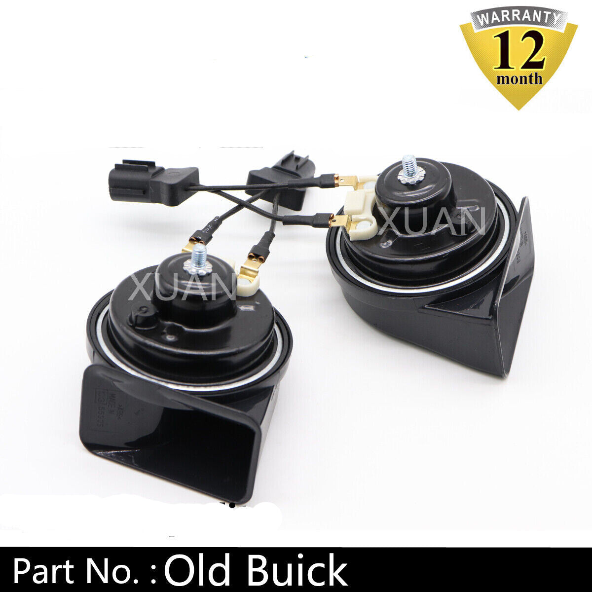 12V Car/Truck Loud Dual-Tone Snail Electric Air Horn Siren Universal Old for Buick