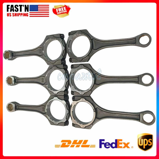 6x 1GRFE Engine Connecting Rod for 2009 for Toyota 4Runner FJ Cruiser Tacoma 4L DOHC