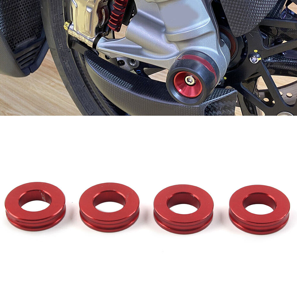 4pcs CNC Front Brake Caliper Spacer Kit for Ducati Panigale V4/R/S 2018-24 Red