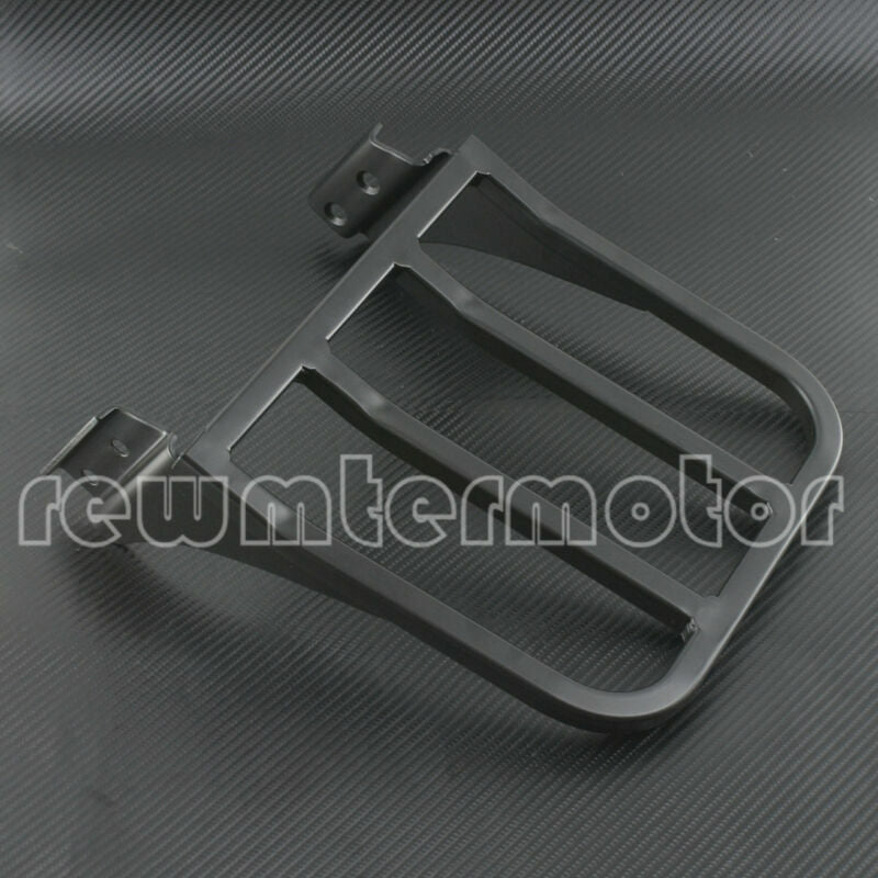 Backrest Sissy Bar Luggage Rack Fit for Harley Sportster XL Dyna Softail Black