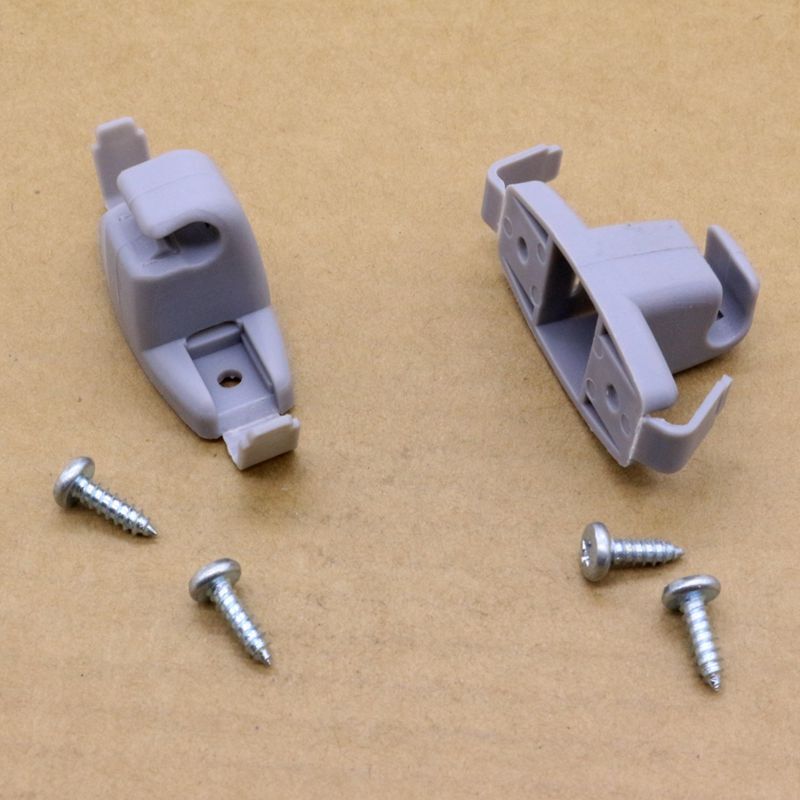 Two-piece light gray sunshade clip set, suitable for BMW E38, E39, E53, 540i, 750iL, X5