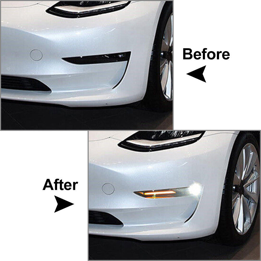Fog Lamp Daytime Running Light DRL for Tesla Model 3 17-21 for Model Y 2019-2022