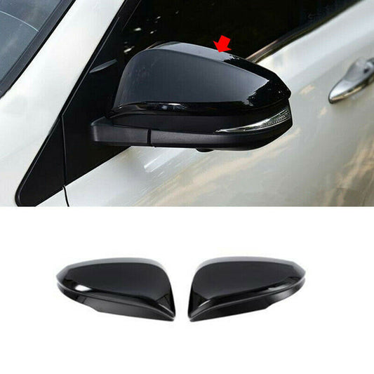 Bright Black New Side Door Rearview Mirror Cover trim for Toyota Venza 2021-2023