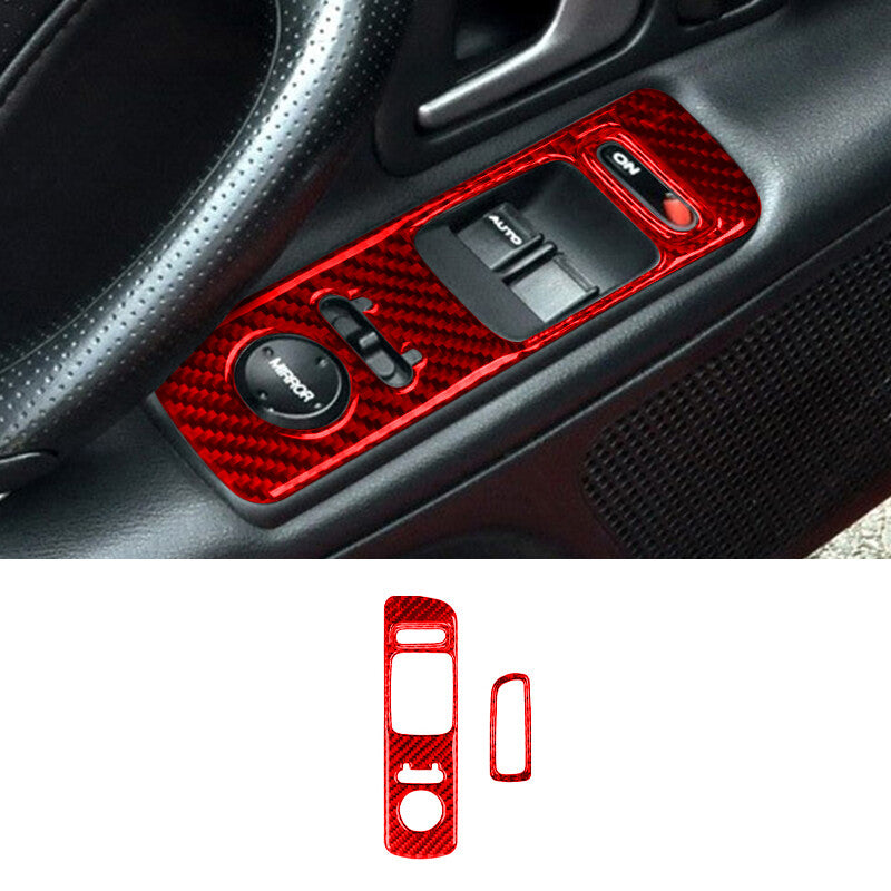 Carbon Fiber Door Panel Cover Trim Fit for Honda S2000 2004-2009