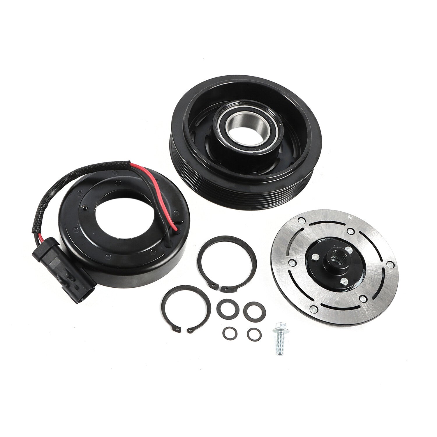 AC Compressor Clutch Kit FOR: 1994 - 2005 for RAM 2500 6CYL 5.9L SPLINED NOT KEYED