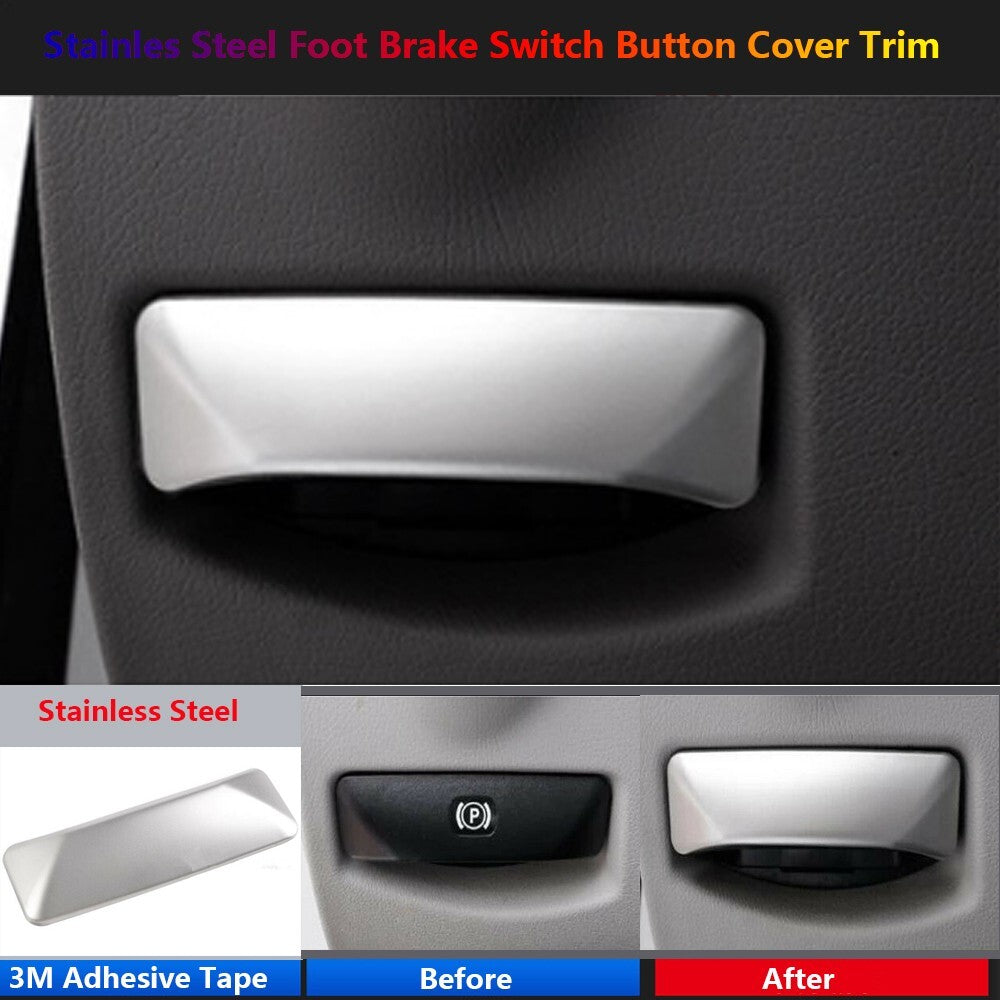 Stainless for Mercedes-Benz W204 W212 GLK X204 Car Foot Brake Switch Cover Trim