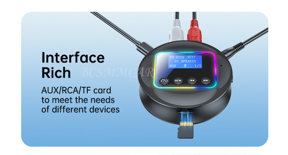 4-in-1 USB Bluetooth 5.4 Transmitter Receiver AUX Audio Adapter For Car Music
