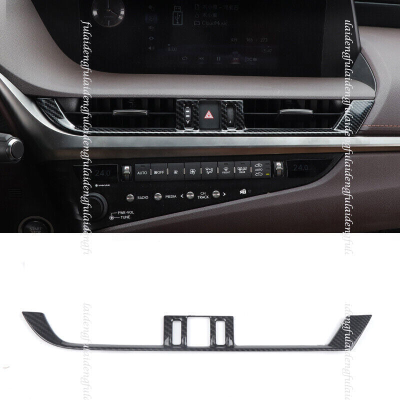 for Lexus ES350/300H/250 2019-23 Carbon Fiber Center Air Vent Outlet Cover Trim
