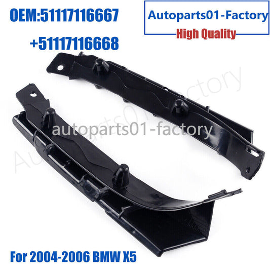 1Pair Front Left+Right Bumper Bracket Holder Cover For 2004-2006 for BMW X5