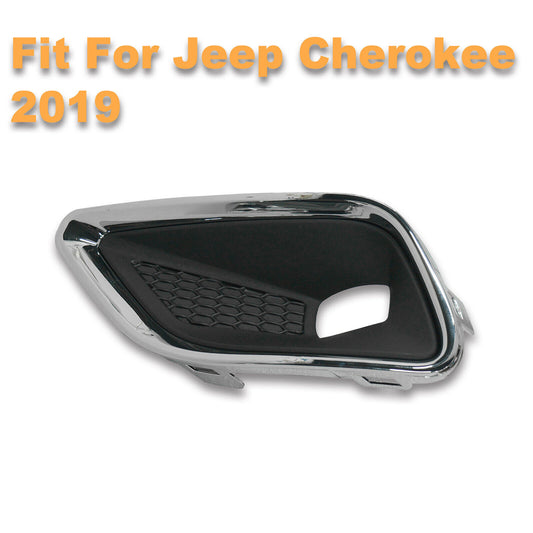 1Pcs Chrome Front Left Fog Light Cover Bezel Trim for Jeep Cherokee 2019-2020