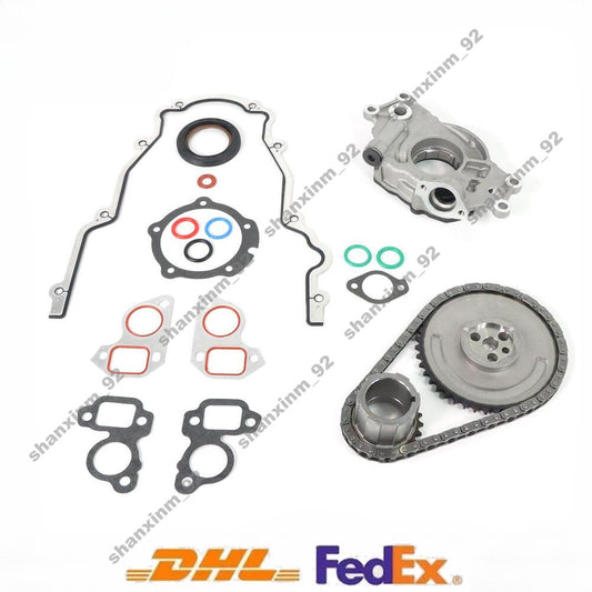 Oil Pump Gaskets Timing Chain Kit for Chevy LS1 LS3 LS2 LS6 4.8L 5.3L 2007-2013