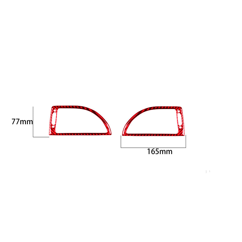 for BMW 6Series E63 E64 2004-2010 Red Carbon Fiber Side AC Air Vent Cover Trim