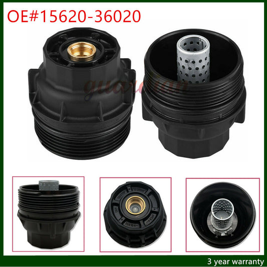 Oil filter housing cap 15620-36020 is suitable for Toyota for Camry , RAV4, for Scion tC, and for Lexus 2.5L and 2.7L models.