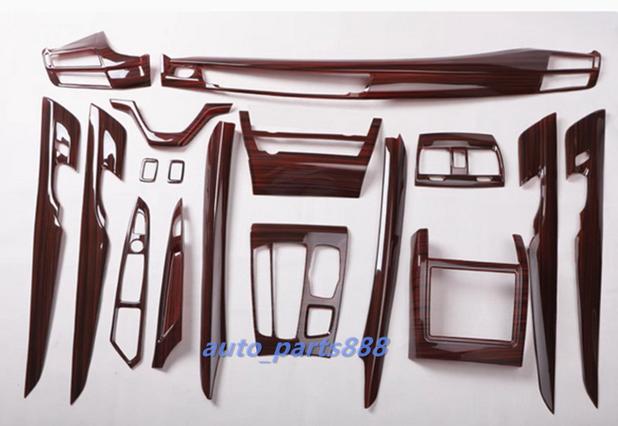 Peach Wood Grain Full Accessories Inner Kit Cover Trim for BMW X5 F15 2014-2018