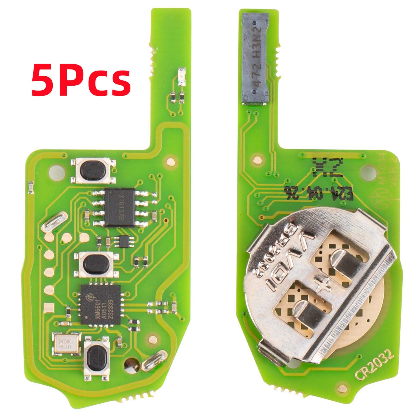 5x XZVGM1EN 3 Buttons MQB48 Folding for Smart Key PCB Exclusively for V.W